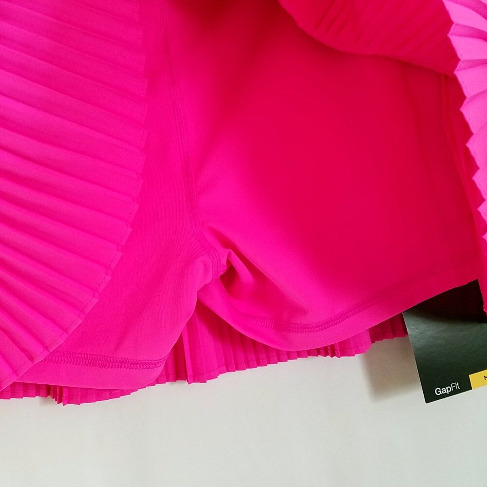 GapFit Women’s Pleated Skort – Pink – Size Medium – NWOT – Athletic Tennis Skirt - Picture 7 of 12
